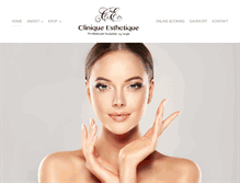Tablet Screenshot of cliniqueesthetique.dk